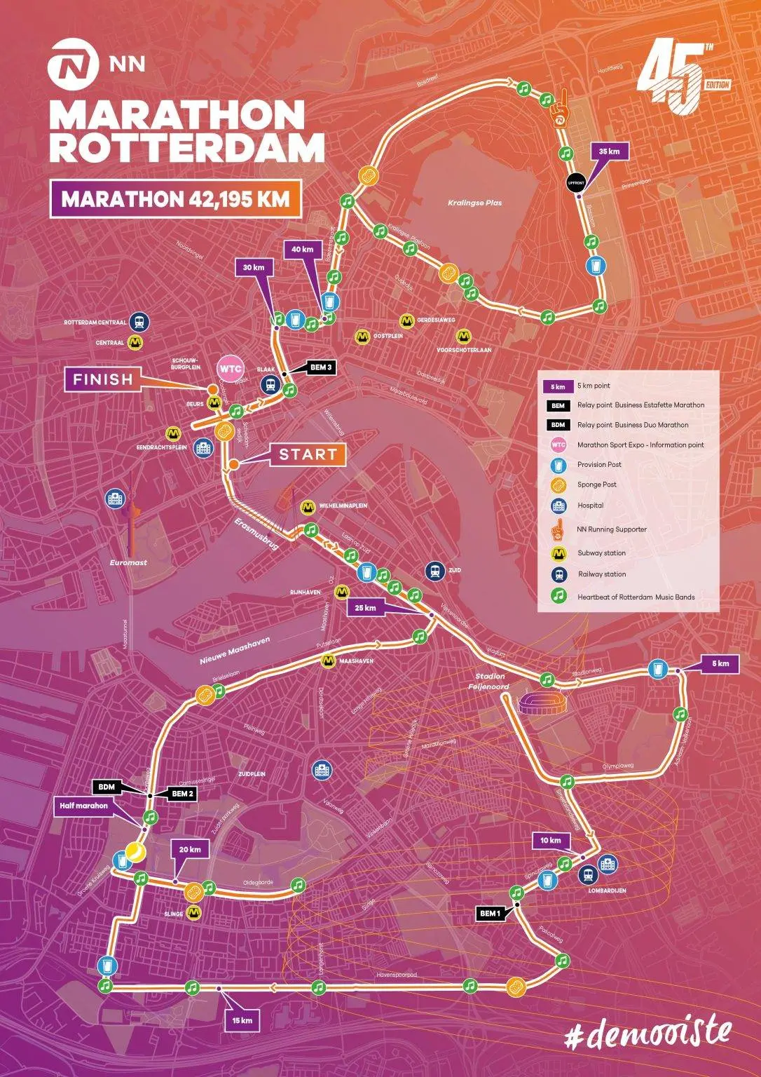 Mapa que muestra el recorrido de la cursa