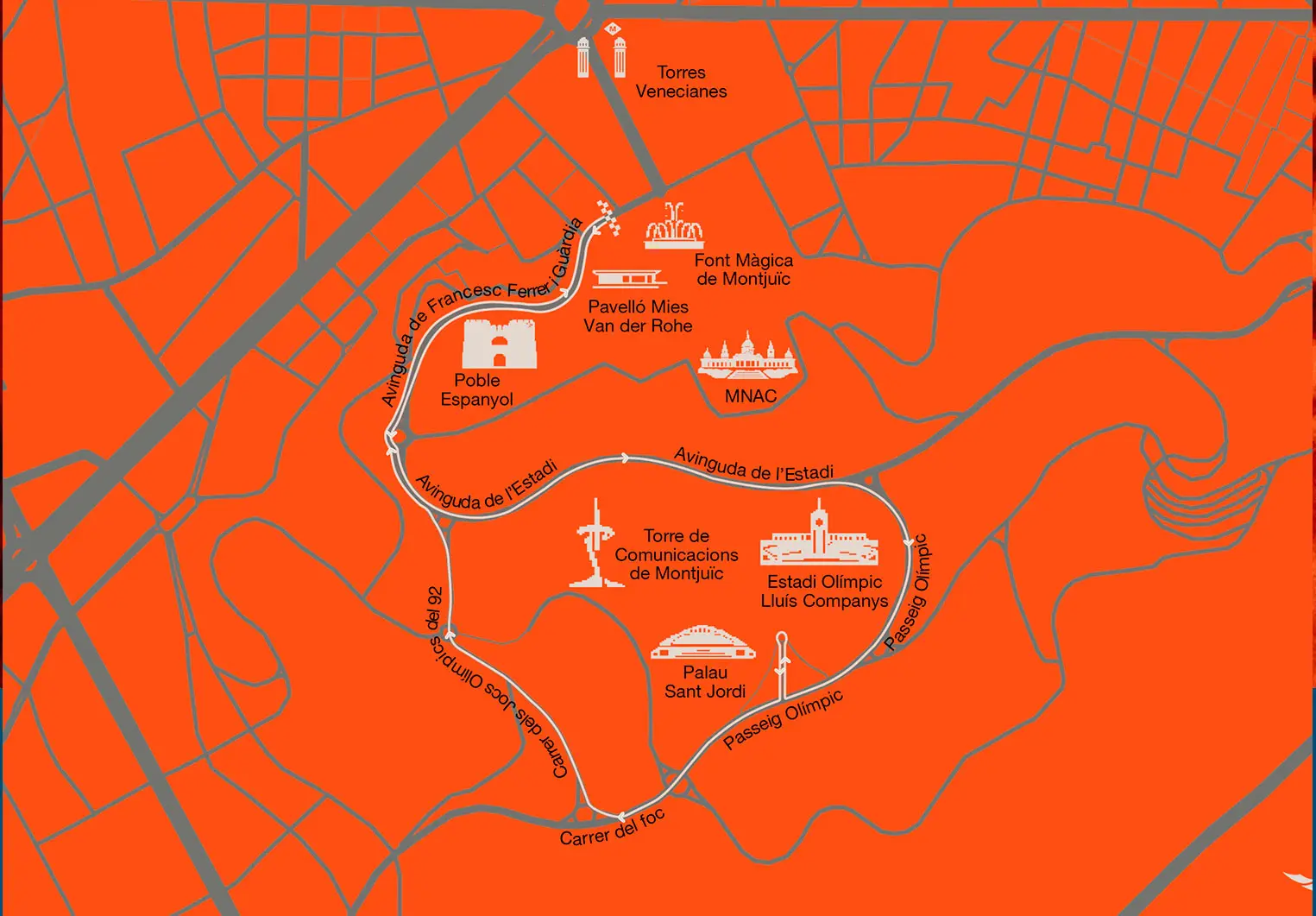 Carte du parcours de la course