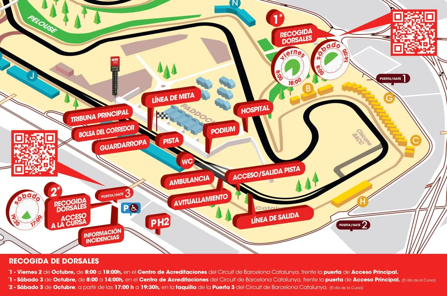 Mapa que muestra el recorrido de la cursa