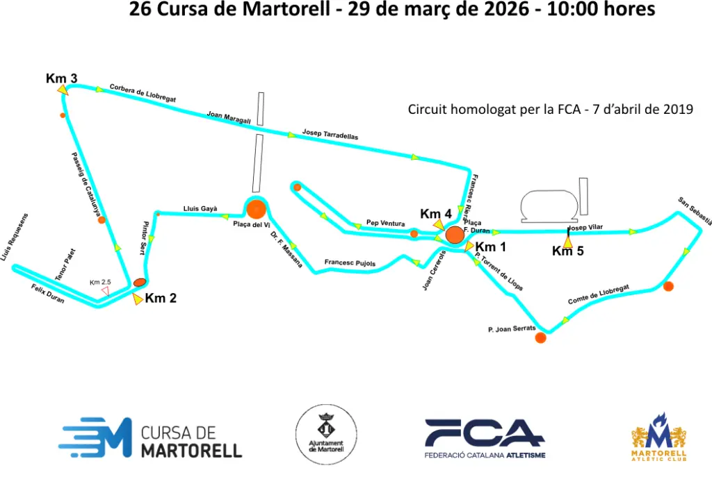 Mapa que muestra el recorrido de la cursa