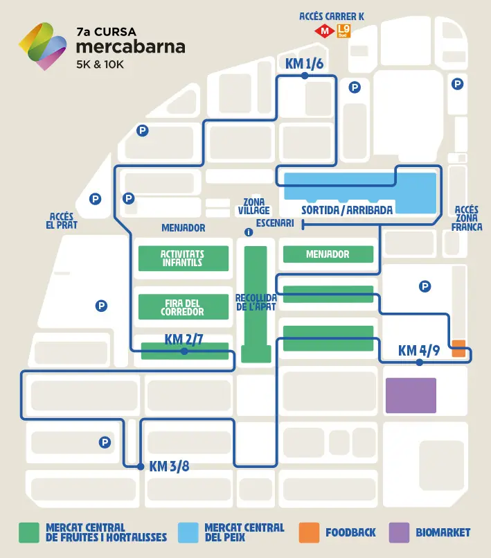 Mapa que muestra el recorrido de la cursa