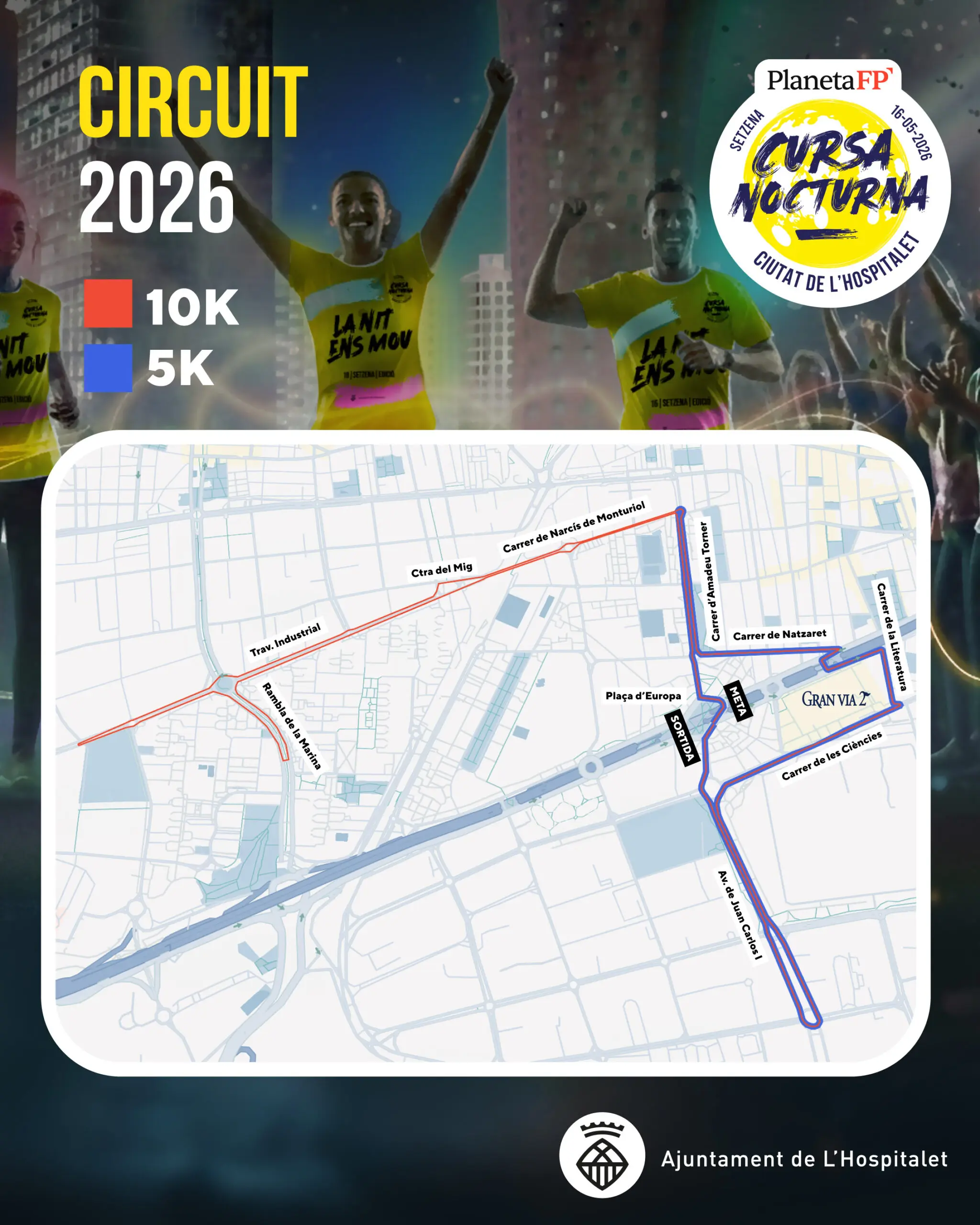 Cursa Nocturna l'Hospitalet 2026: recorrido