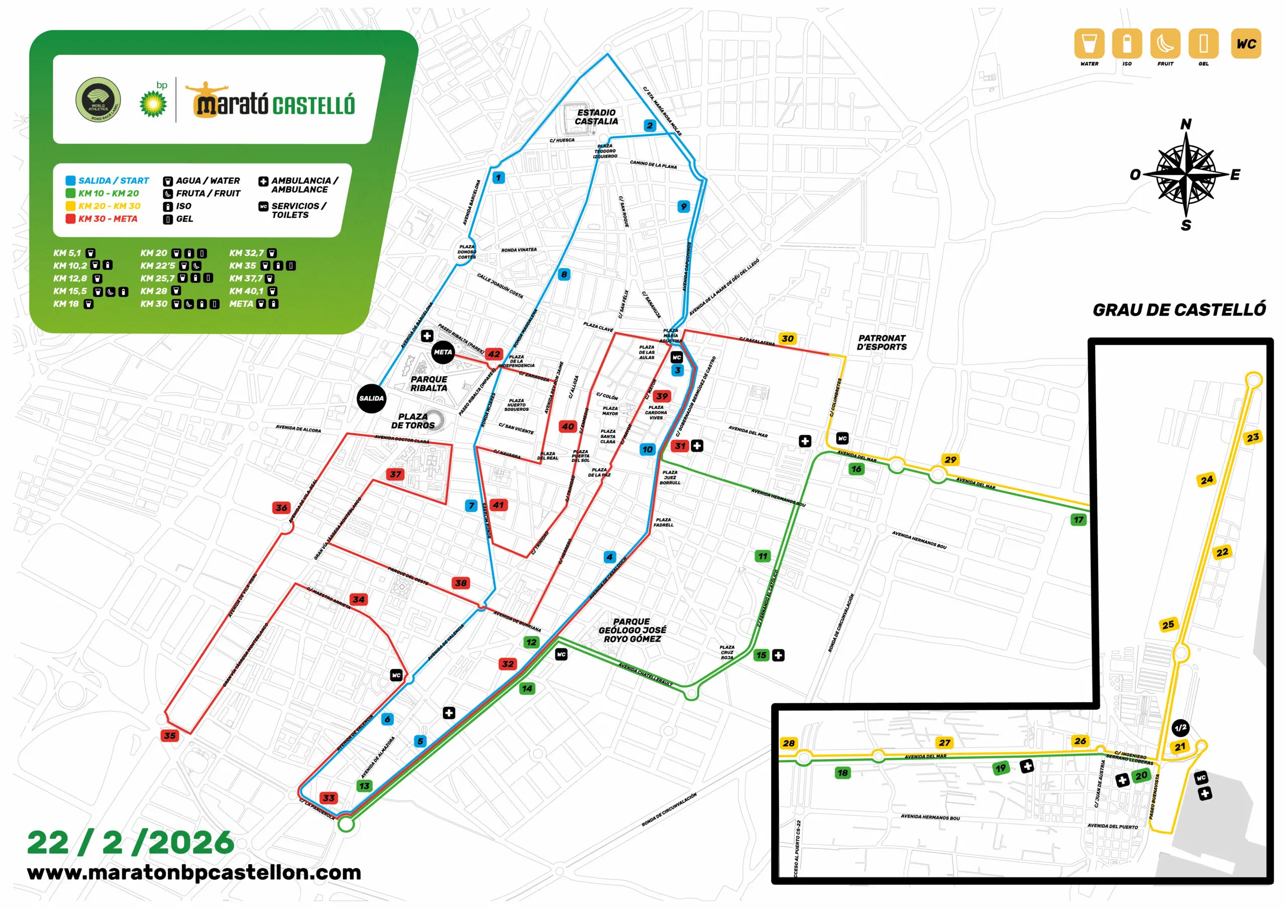 Mapa que muestra el recorrido de la cursa