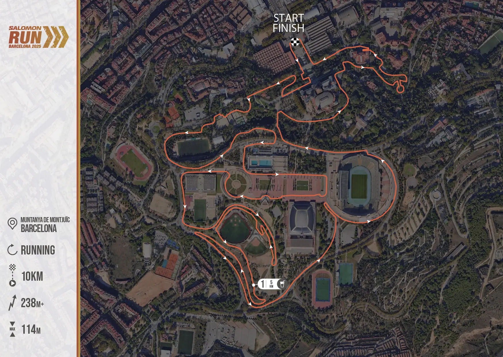 Mapa que muestra el recorrido de la cursa
