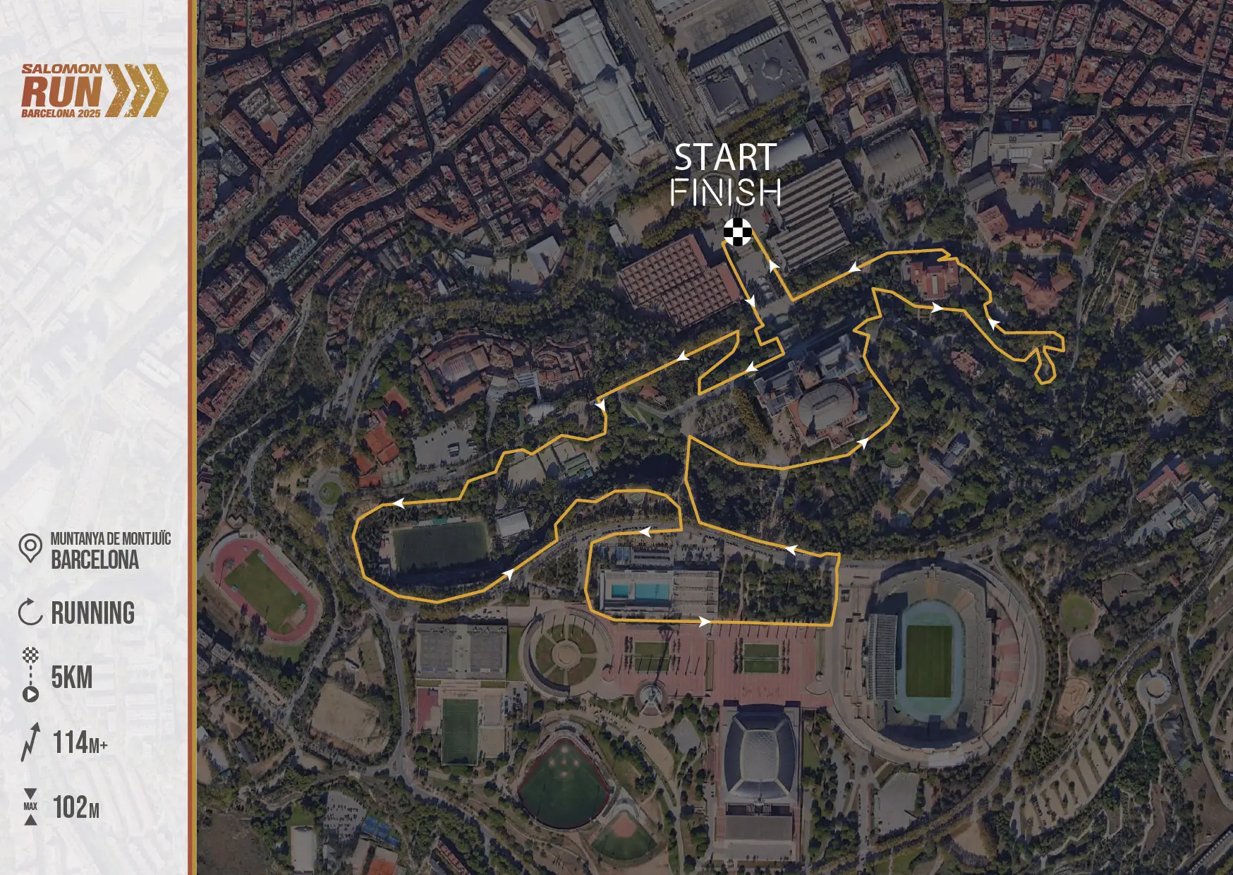 Mapa que muestra el recorrido de la cursa