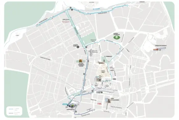 Mapa que muestra el recorrido de la cursa