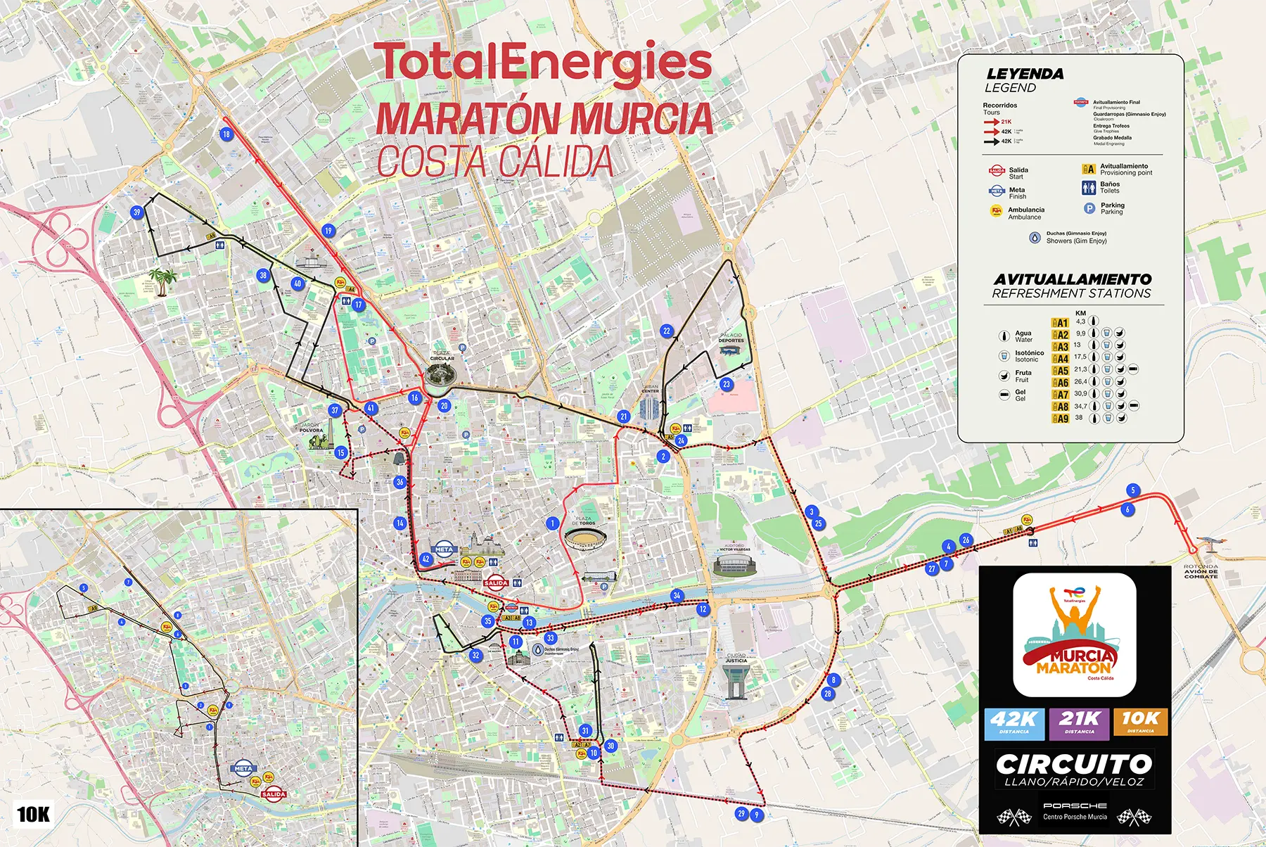 Mapa que muestra el recorrido de la cursa